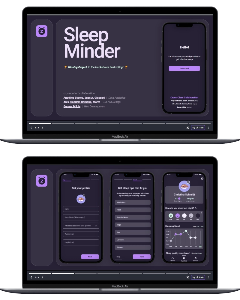 Screenshot: SleepMinder