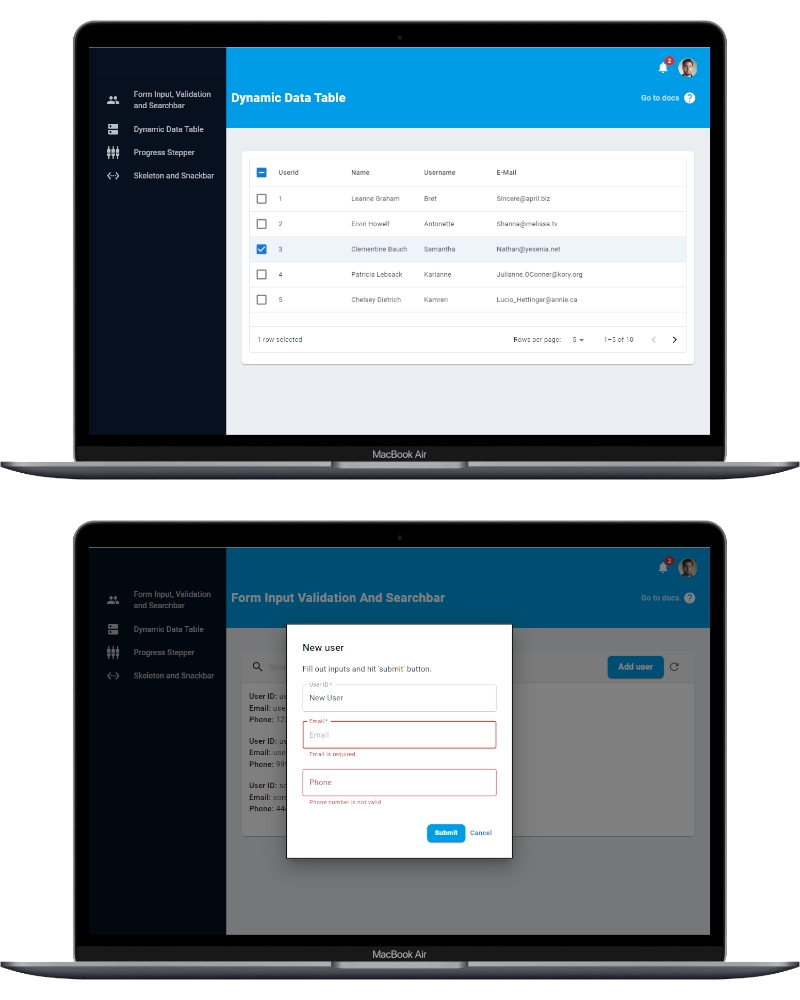 Screenshot: Web Platform